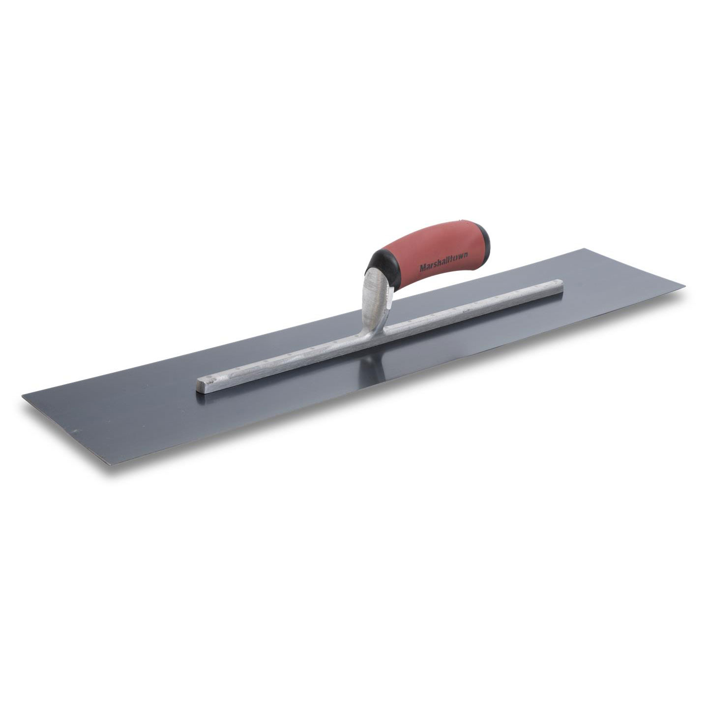 Marshalltown MXS224BD 22in x 4in Blue Steel Finishing Trowel with Curved DuraSoft Handle MXS224BD