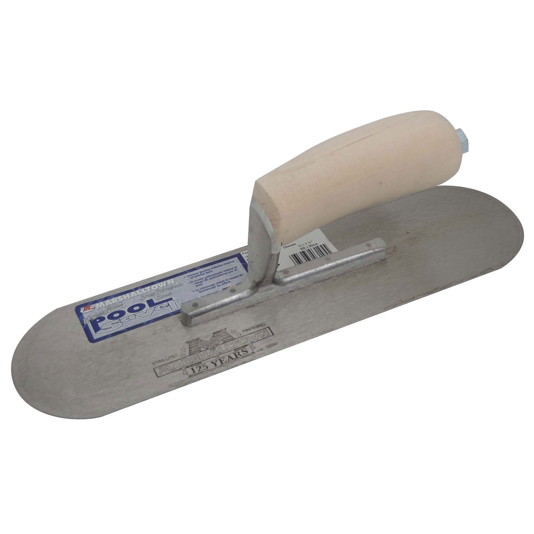 Marshalltown SP12P 12in x 3-1/2in PoolSaver Trowel with Wood Handle SP12P