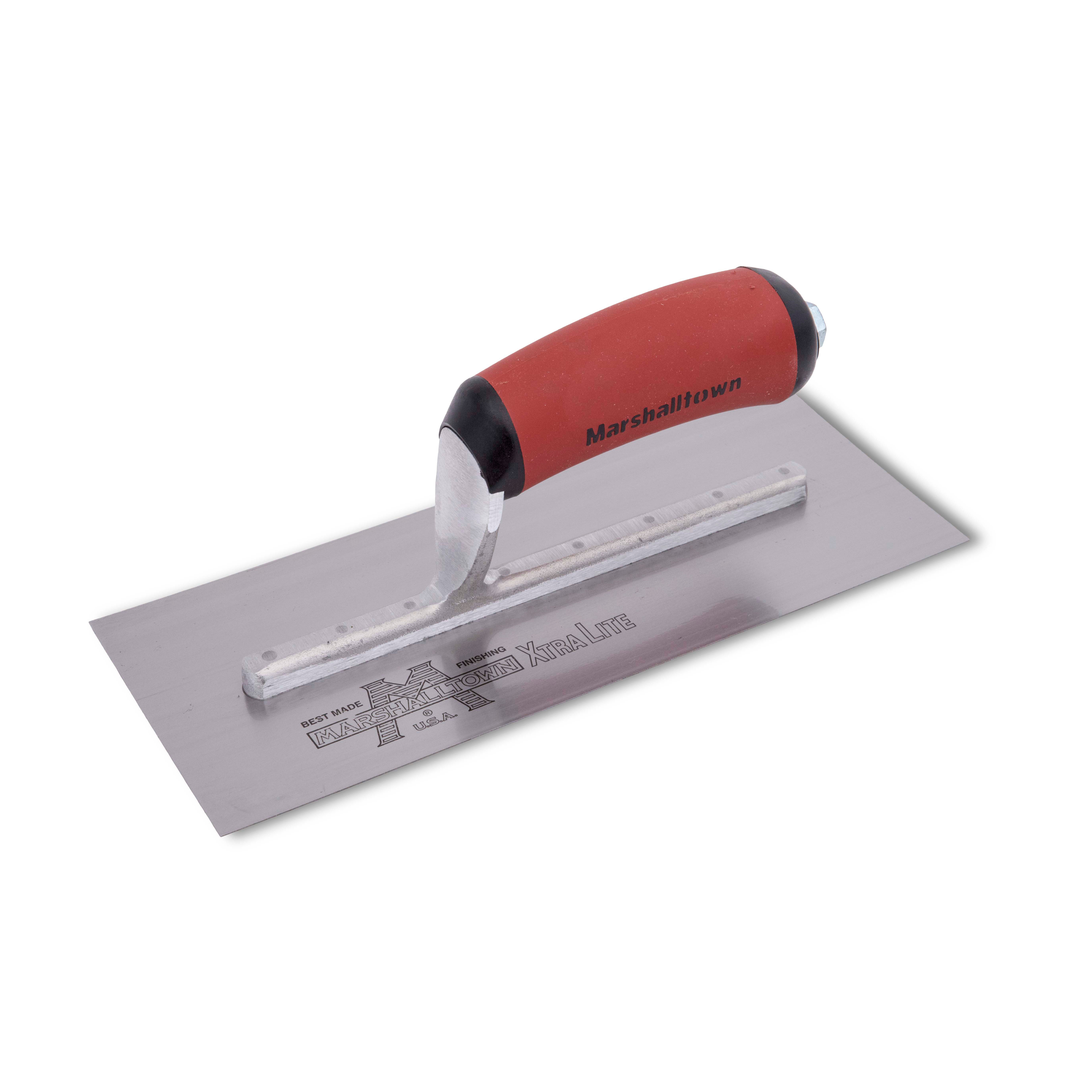 Marshalltown MXS55D 10in x 4in Finishing Trowel with Curved DuraSoft Handle MXS55D