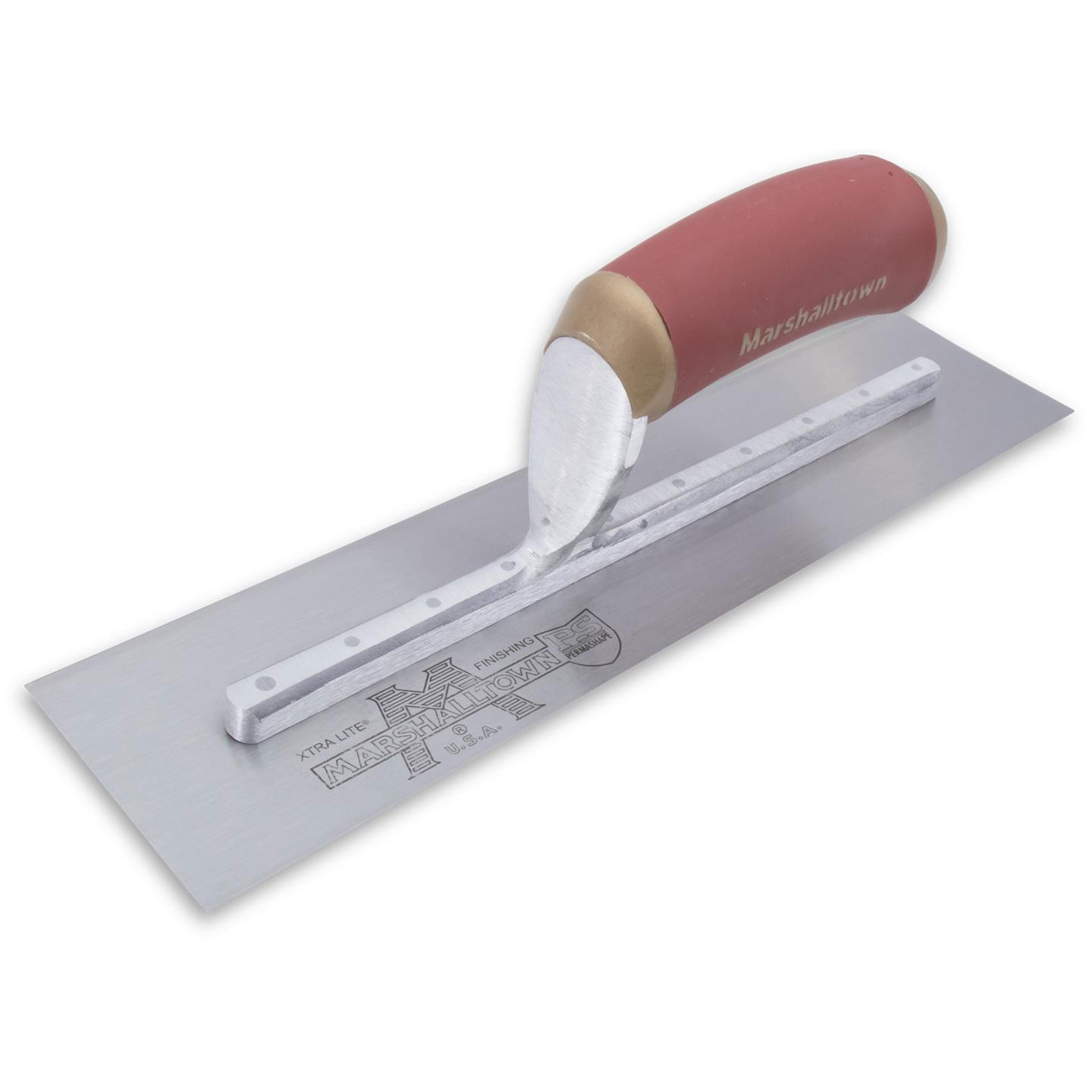 Marshalltown PB62D 12in x 4in PermaShape Broken-In Trowel with Durasoft Handle PB62D