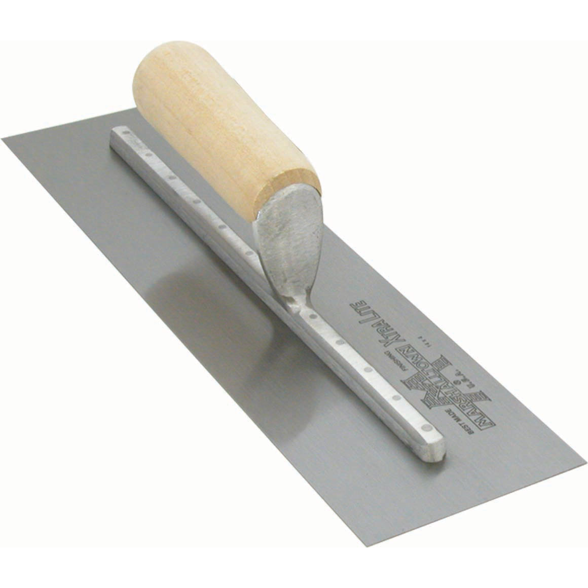 Marshalltown MX64 14in x 4in Finishing Trowel with Straight Wood Handle MX64