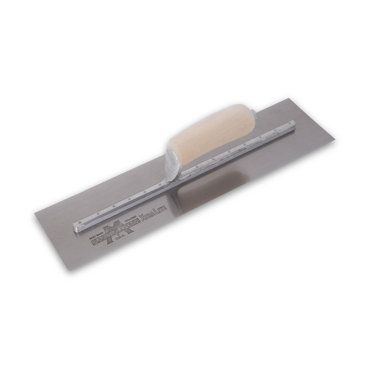 Marshalltown MXS60 16in. x 3in. High Carbon Steel Finishing Trowel with Wood MAT-MXS60