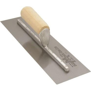 Marshalltown MX20 20in. x 4in. Finishing Trowel Straight Wood Handle MAT-MX20