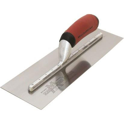 Marshalltown MXS62SSD 12in x 4in Stainless Finishing Trowel with Curved DuraSoft Handle MXS62SSD