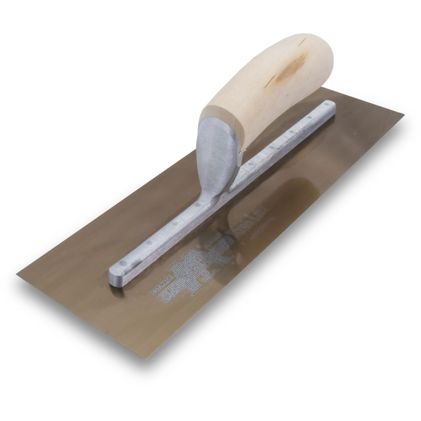 Marshalltown MXS62GS 12in x 4 GS Finishing Trowel Curved Wood Handle MAT-MXS62GS