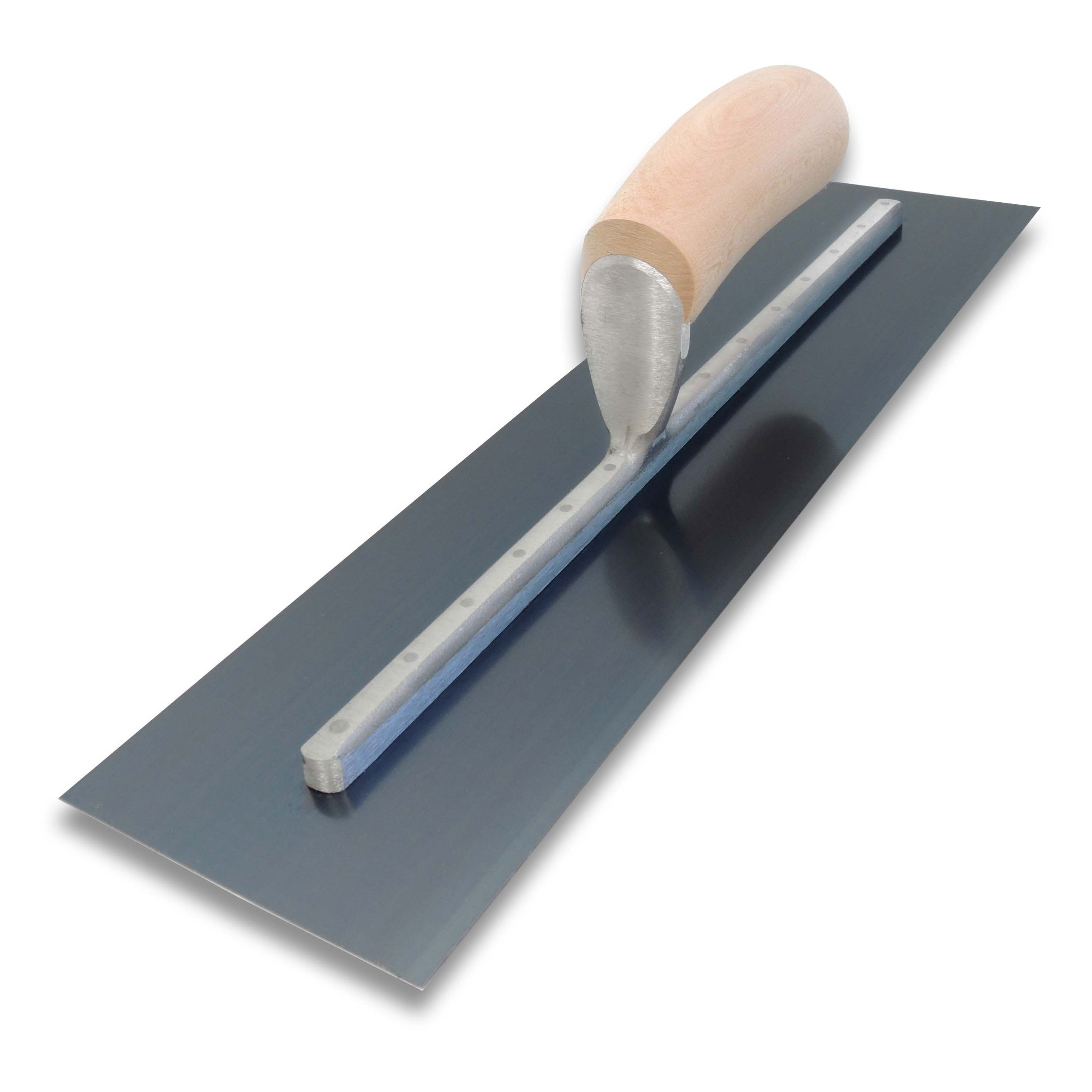 Marshalltown MXS66B 16in. x 4in. Blue Steel Finishing Trowel with Wood MAT-MXS66B