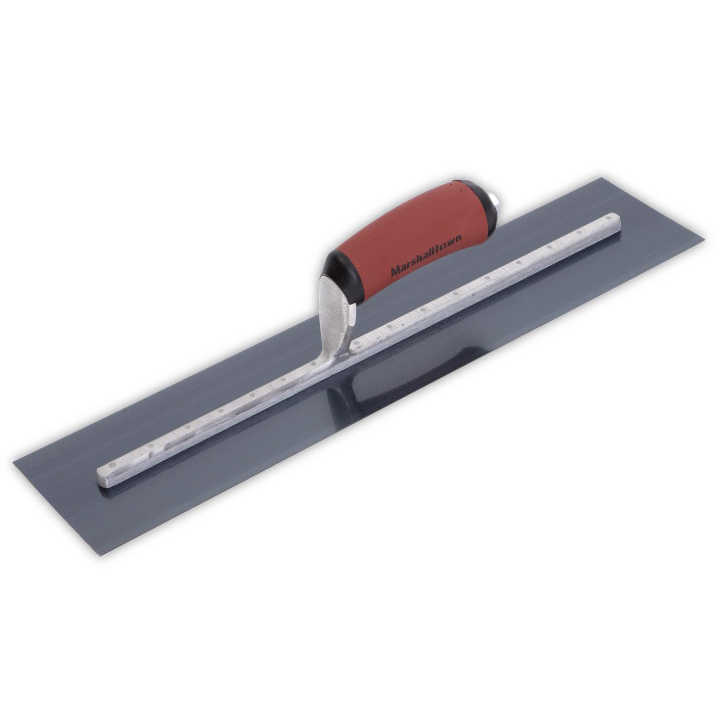 Marshalltown MXS815BD 18in x 5in Blue Steel Finishing Trowel Curved DuraSoft Handle MAT-MXS815BD