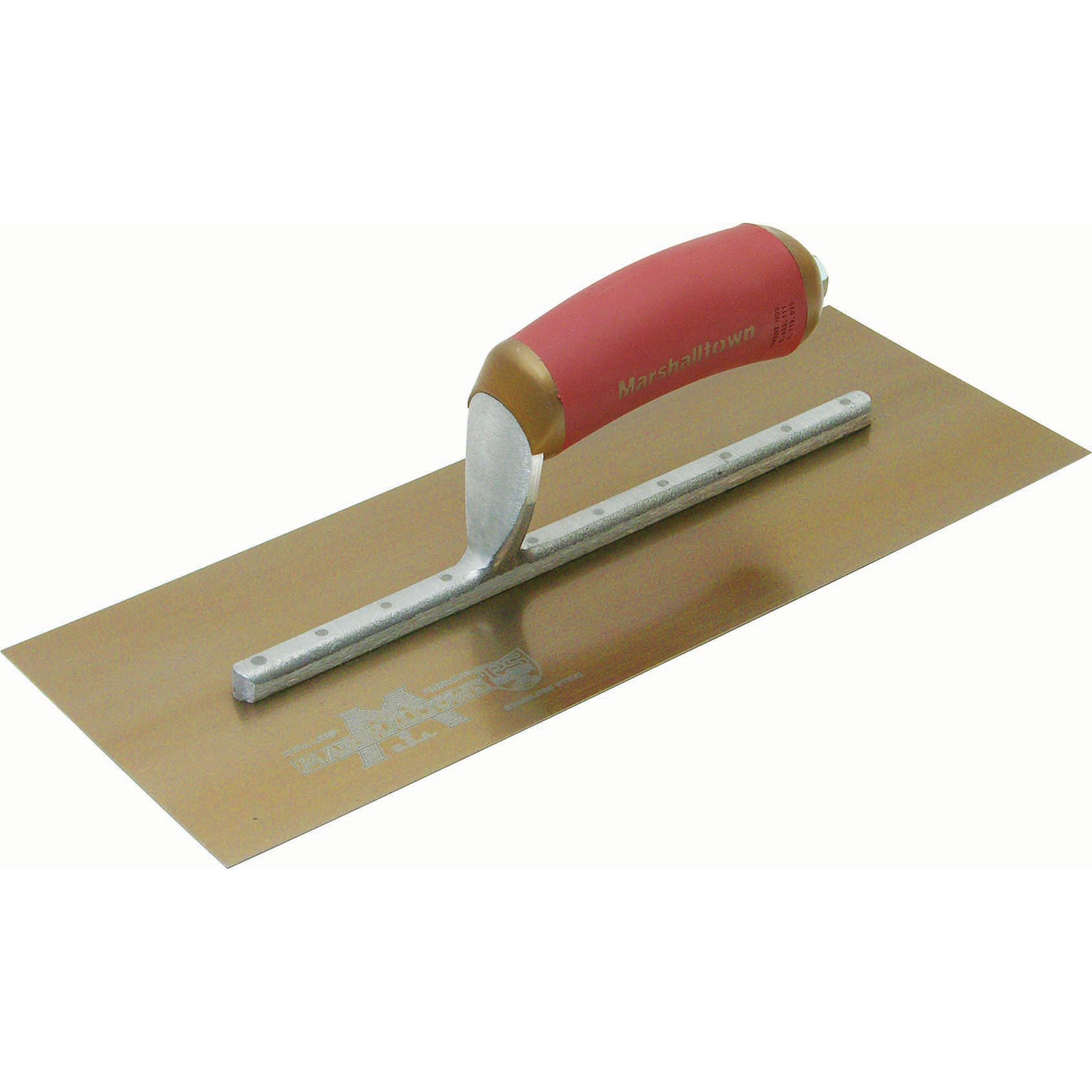 Marshalltown PB7GSD 12in x 5in Golden Stainless PermaShape Broken-In Trowel PB7GSD