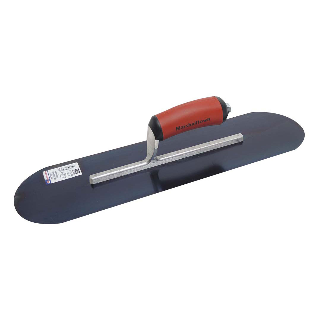 Marshalltown SP815BD 18in. x 5in. Blue Steel Pool Trowel with DuraSoft Handlee MAT-SP815BD