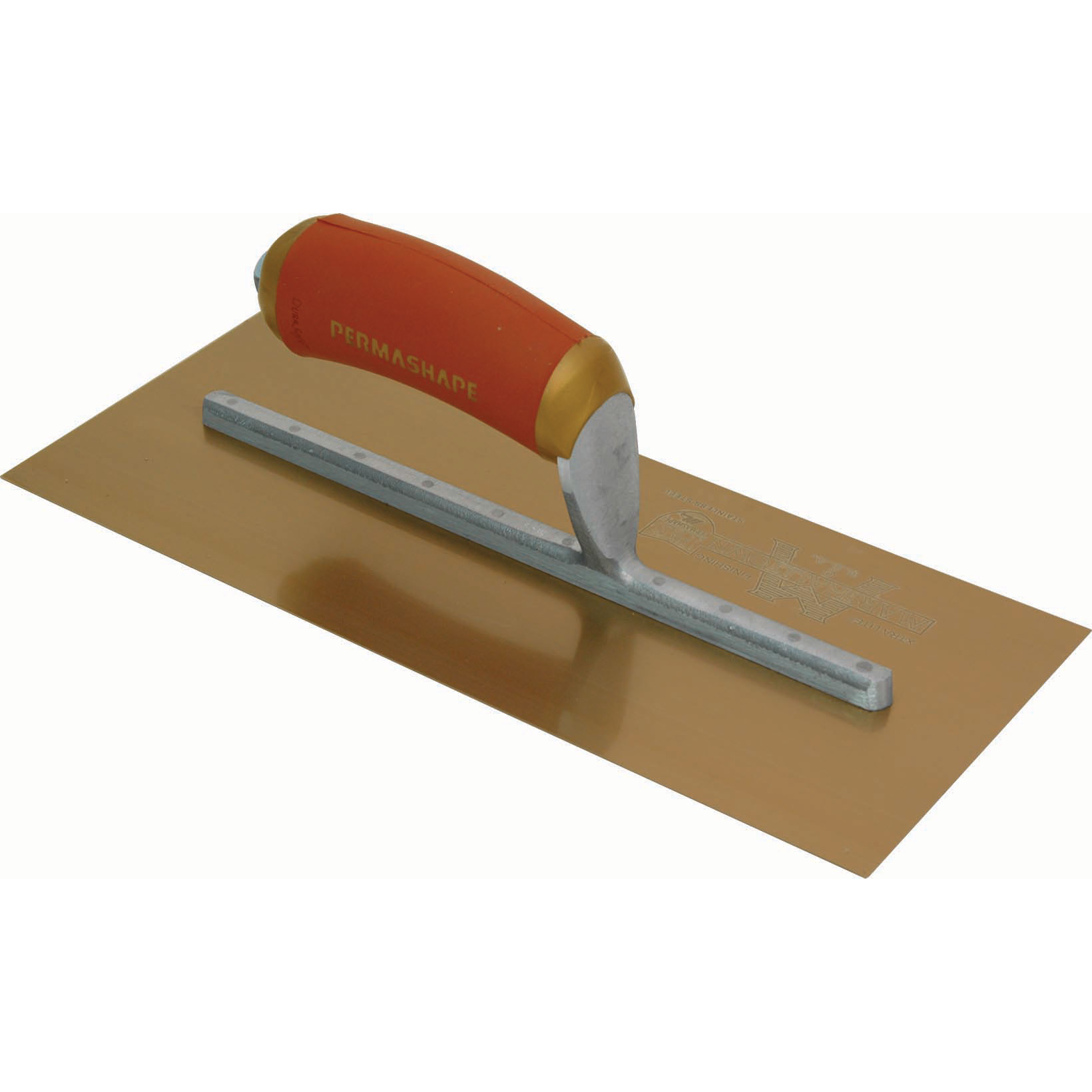 Marshalltown PB1GSD 11in x 4-1/2in Golden Stainless PermaShape Broken-In Trowel PB1GSD