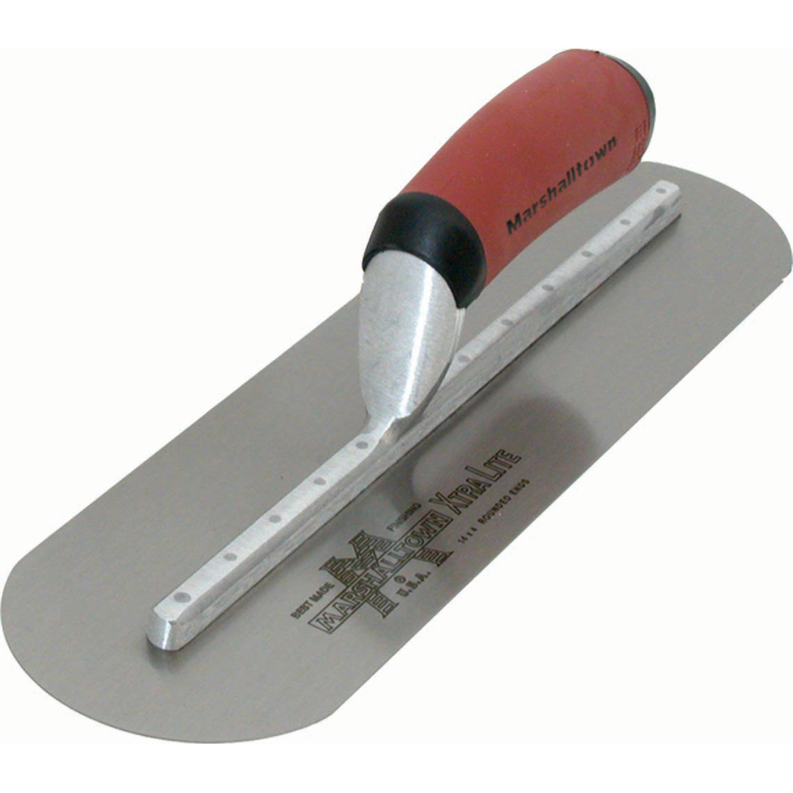 Marshalltown MXS66FRD 16in X 4in Round End Finishing Trowel with Curved DuraSoft? Handle MAT-MXS66FRD