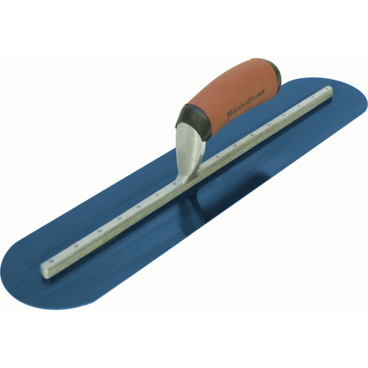 Marshalltown MXS64BRD 14 x 4 Blue Steel Finishing Trl-Fully Rounded Curved DuraSoft Handle MAT-MXS64BRD