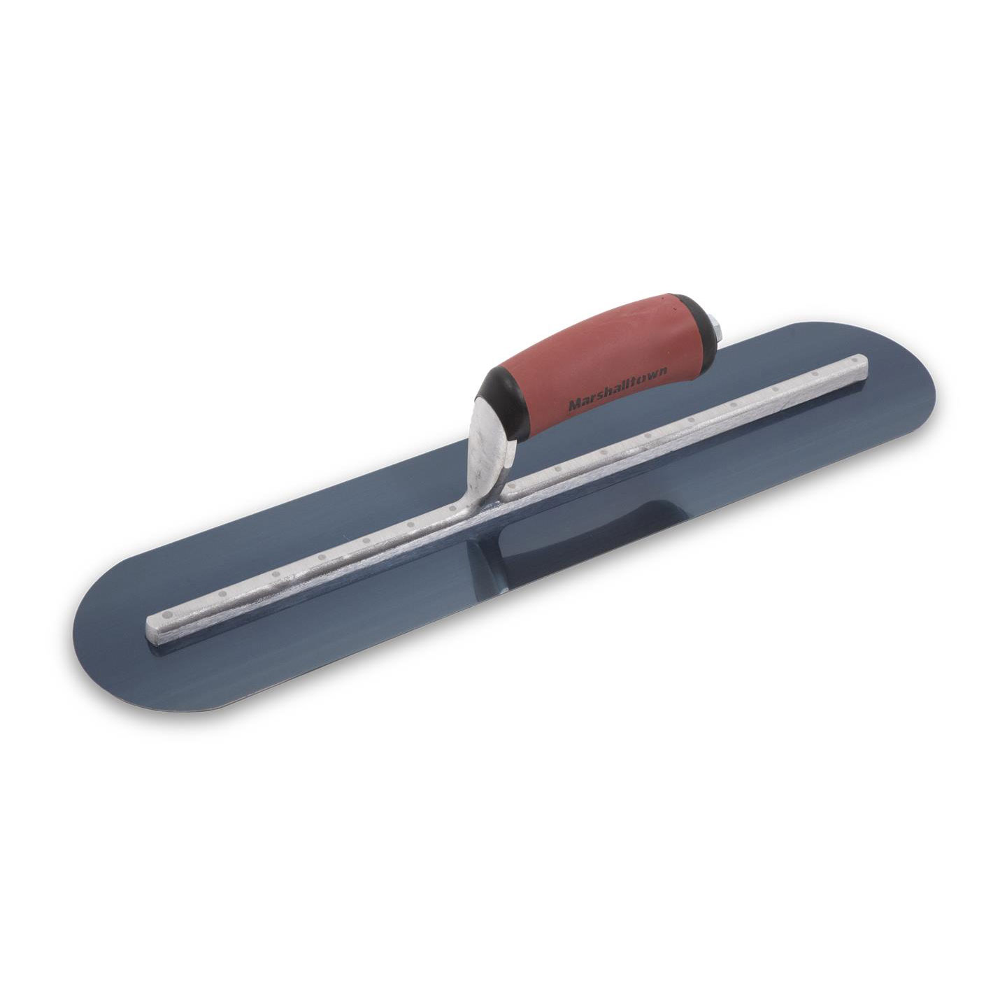 Marshalltown MXS25BRD 20 x 5 Blue Steel Finishing Trl-Fully Rounded Curved DuraSoft Handle MAT-MXS25BRD