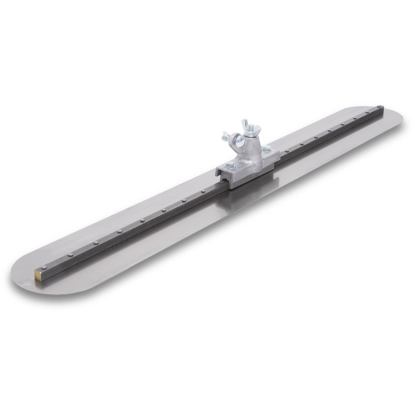 Marshalltown MC48RAA 48in. x 5in. Round End Fresno Trowel with All Angle Clevis Bracket MAT-MC48RAA