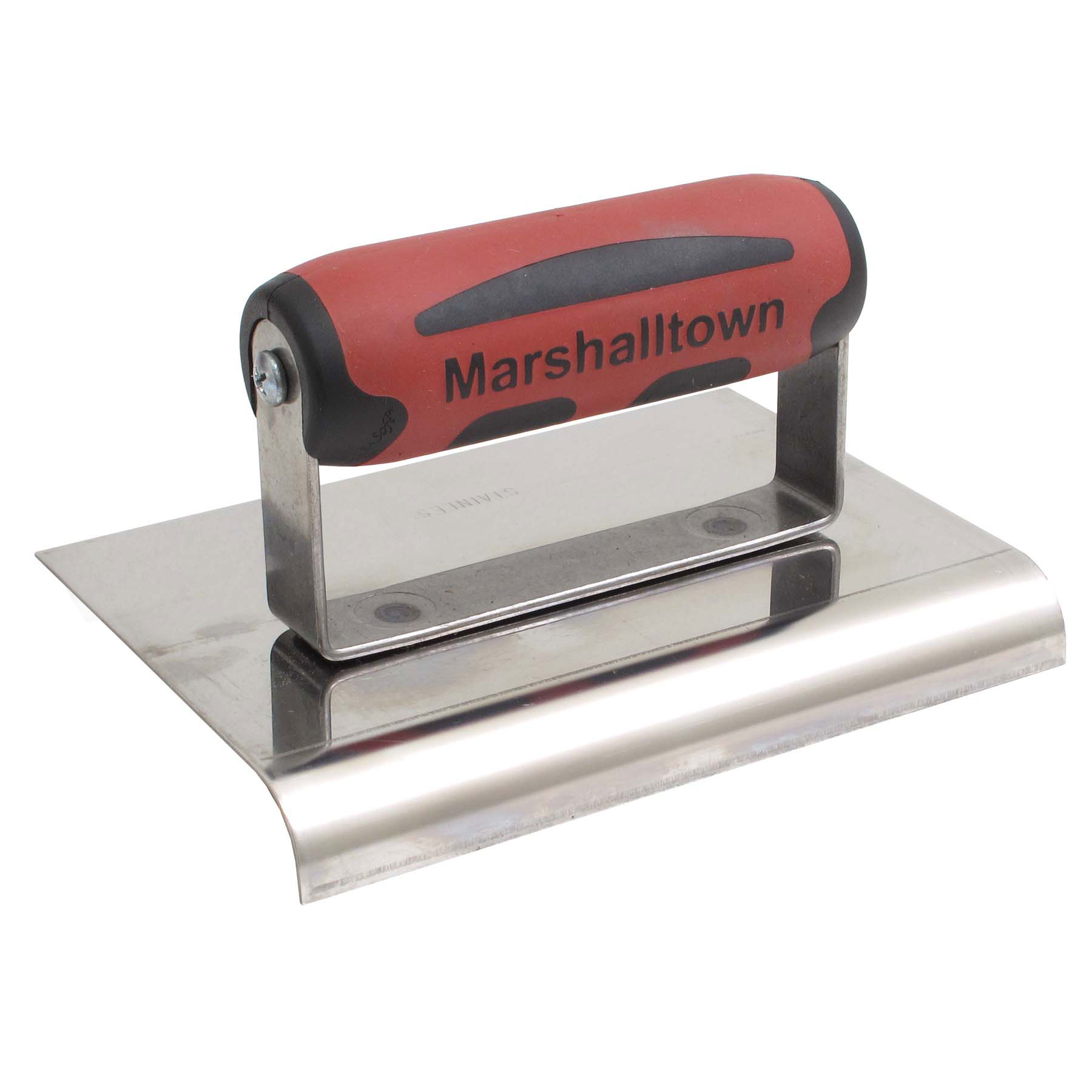 Marshalltown - QLT CE509S 6in. x 4in. Stainless Steel Edger; 1/2R, 5/8L-Wood Handle MAT-CE509S