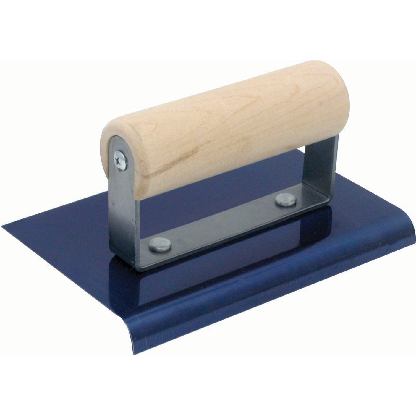 Marshalltown - QLT CE556B 6in. x 4in. Blue Steel Edger; 3/8R, 1/2L-Wood Handle MAT-CE556B