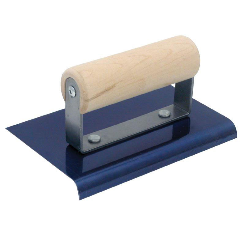 Marshalltown - QLT CE563B 6in x 6in Blue Steel Edger; 3/4R, 7/8L-Wood Handle CE563B