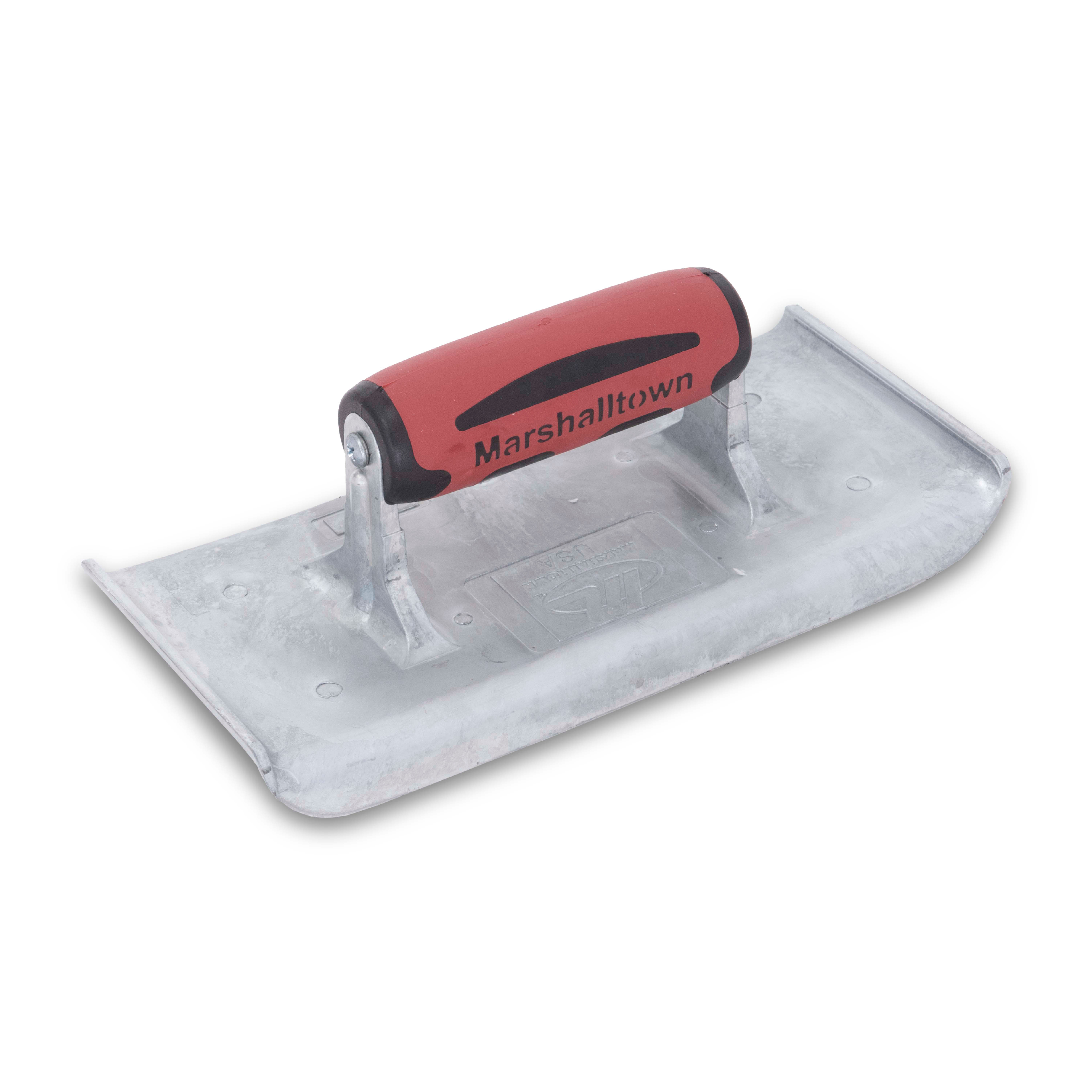 Marshalltown 4002D 9in x 4in Zinc Edger-DuraSoft Handle 1/4R, 5/8L MAT-4002D