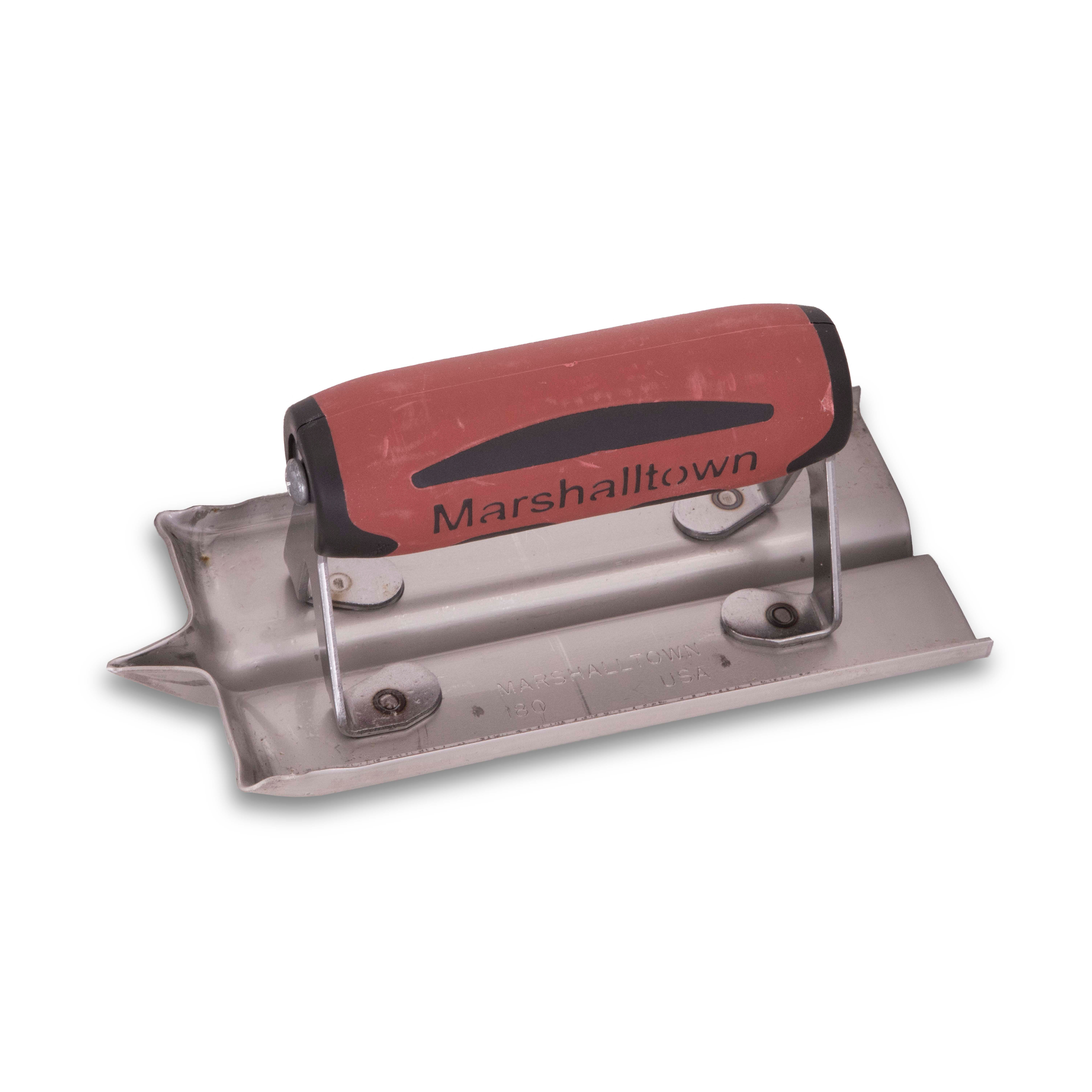 Marshalltown 180D 6in. x 3in. Stainless Steel Groover-1/2in. x 1/2 Groove-DS Handle MAT-180D