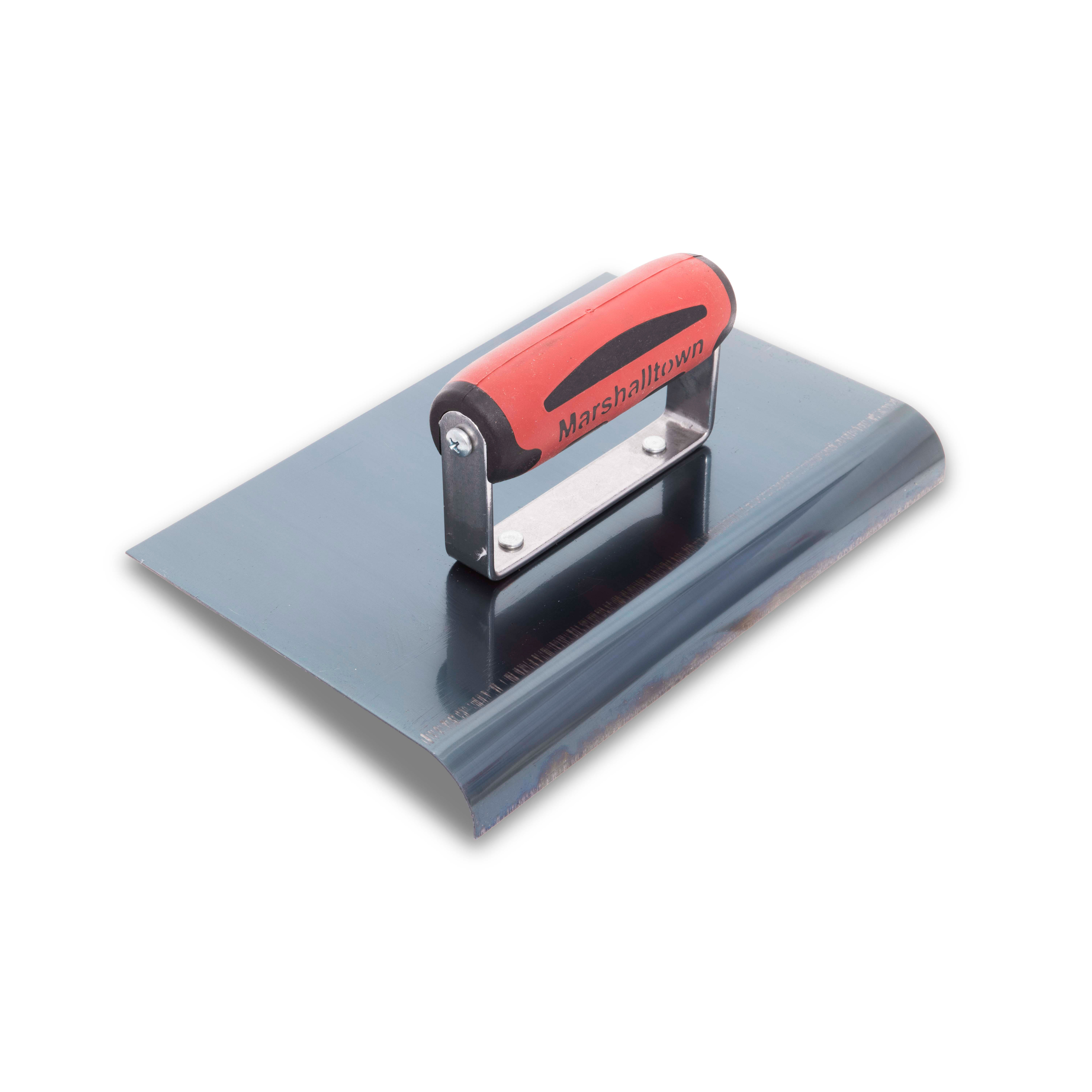 Marshalltown 167BD 9in x 6in Blue Steel Edger-3/4R, 7/8L DuraSoft Handle 167BD
