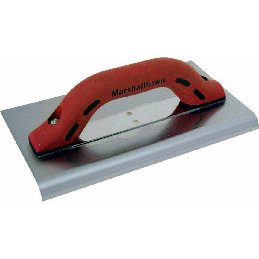 Marshalltown 130SSD 10in x 6in Big I Edgers Stainless Steel Edger-3/8R, 1/2L DuraSoft Handle 130SSD