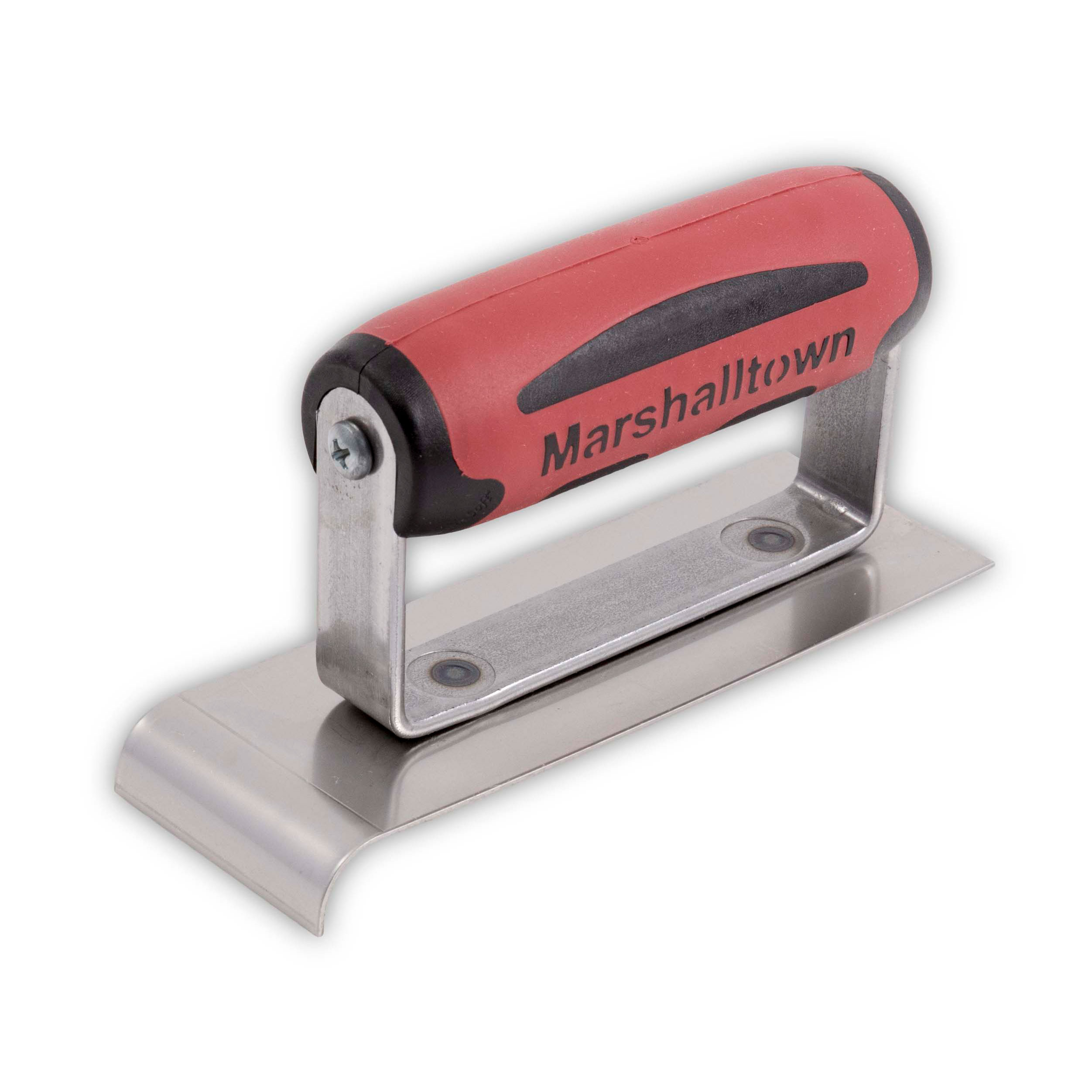 Marshalltown 513N 2in x 6in Stainless Steel Edger-DuraSoft Handle; 3/8in Radius 513N