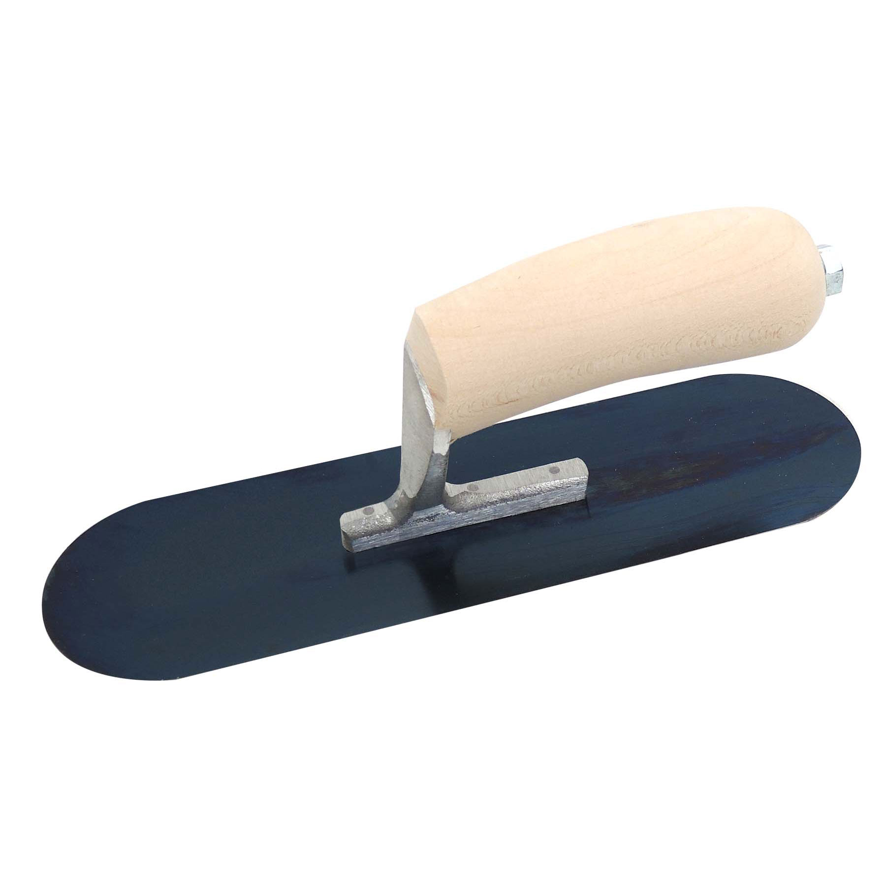 Marshalltown SP10B 10in x 3in Blue Steel Pool Trowel with Wood Handle SP10B