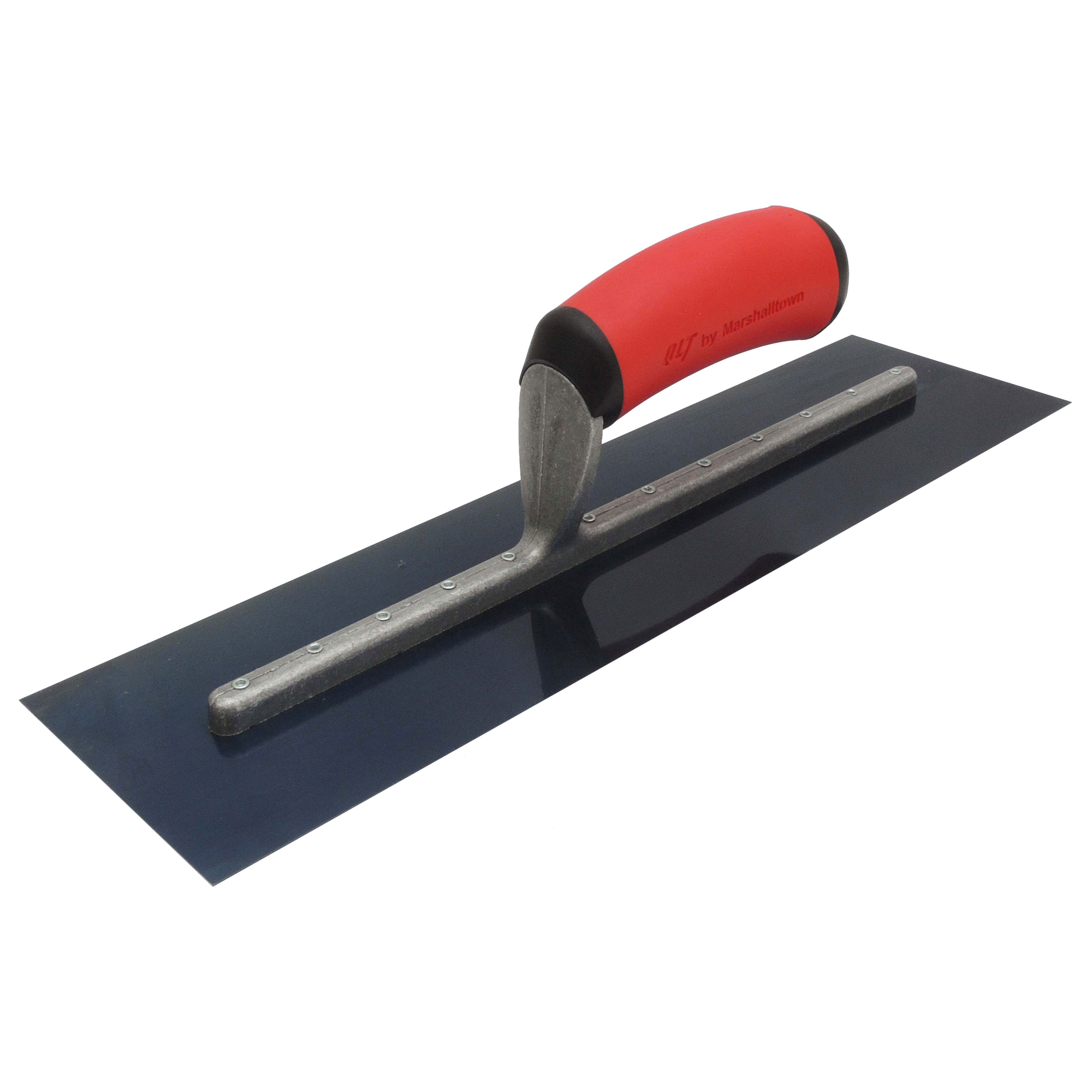 Marshalltown FT144BR 14in x 4in Blue Steel Finishing Trowel with Soft Grip Handle FT144BR