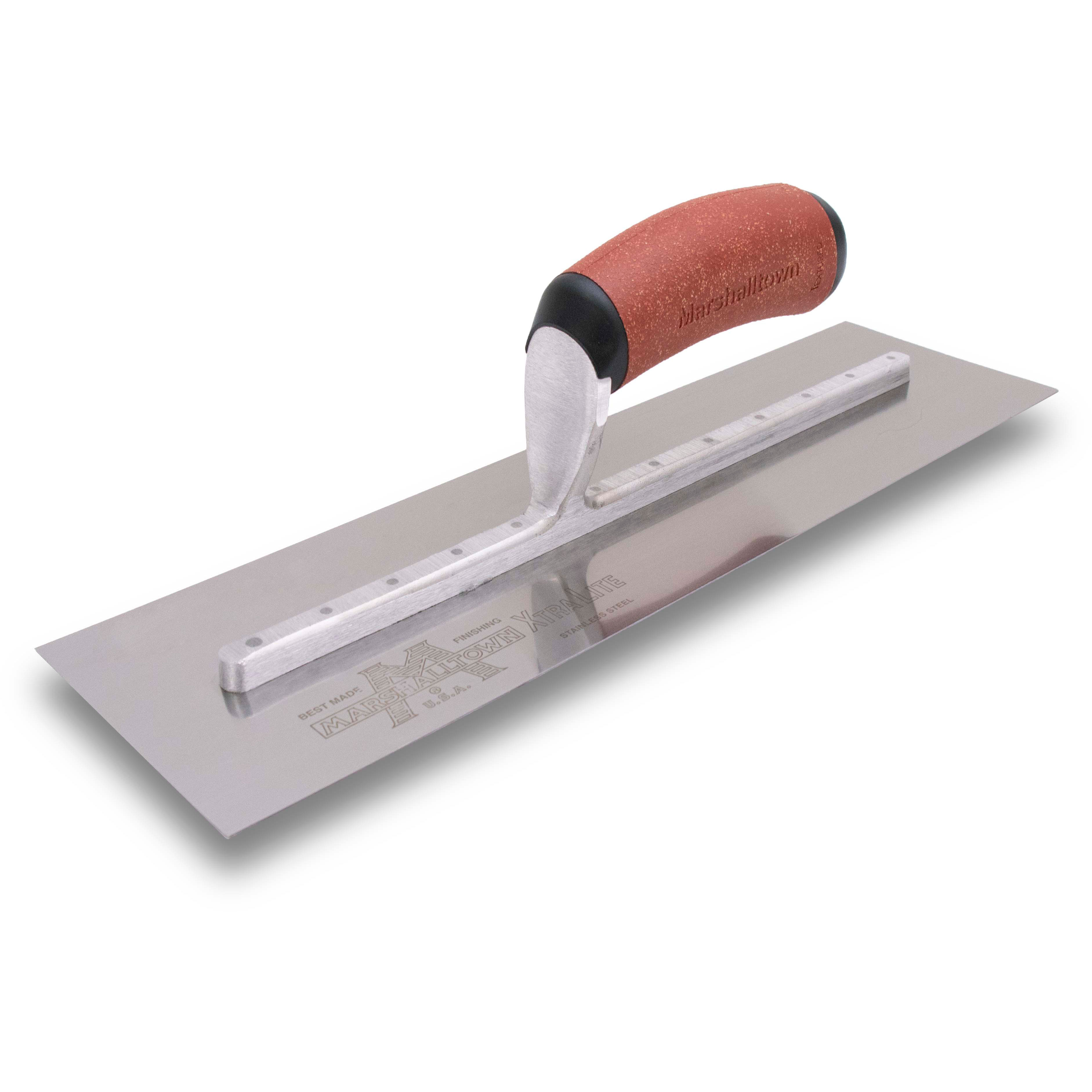 Marshalltown MXS64SSDC 14in x 4in Stainless Finishing Trowel with DuraCork Handle MXS64SSDC