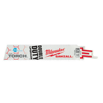 Milwaukee Electric Tools 48-01-9712 Ice Edge Sawzall Blade 10 TPI - 6in Long (50 Pack) 48-01-9712