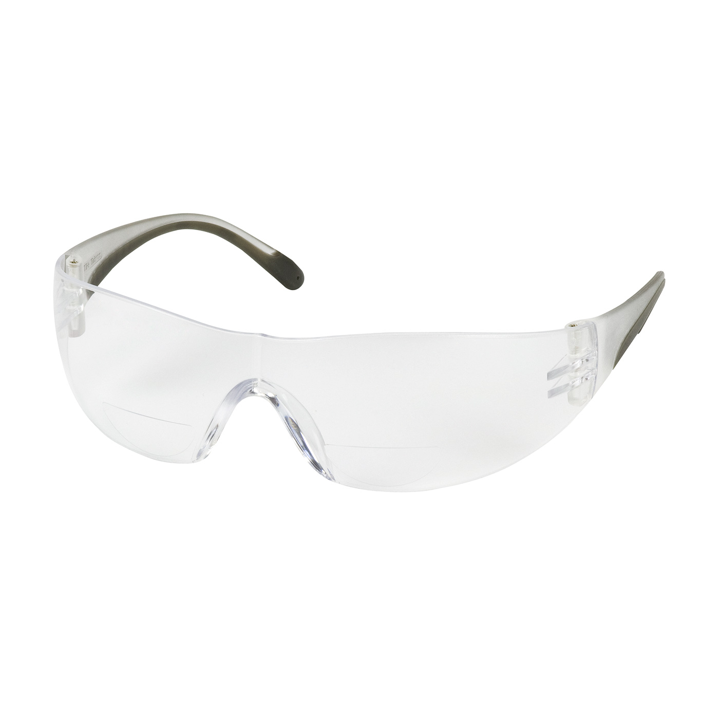 PIP 250-27-0020 Zenon Z12R Rimless Safety Readers with Clear Temple, Clear Lens and Anti-Scratch Coating - +2.00 Diopter PID-250270020
