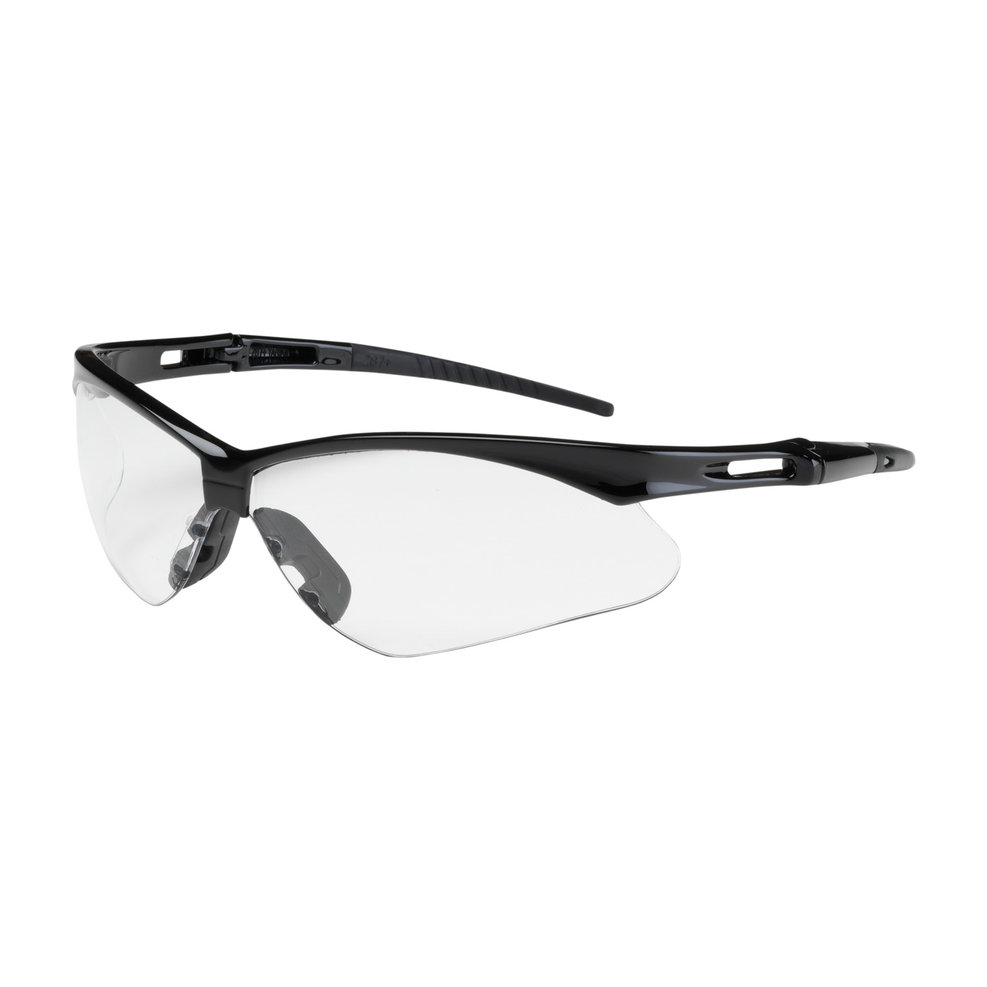 PIP 250-AN-10110 Anser Semi-Rimless Safety Glasses with Black Frame, Clear Lens and Anti-Scratch Coating PID-250 AN 10110