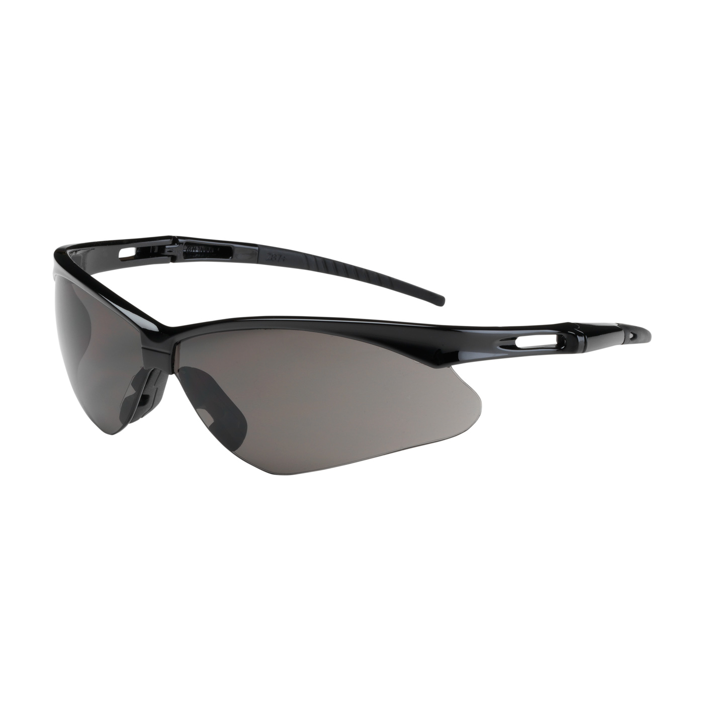 PIP 250-AN-10521 Anser Semi-Rimless Safety Glasses with Black Frame, Gray Lens and Anti-Scratch Coating PID-250AN10521
