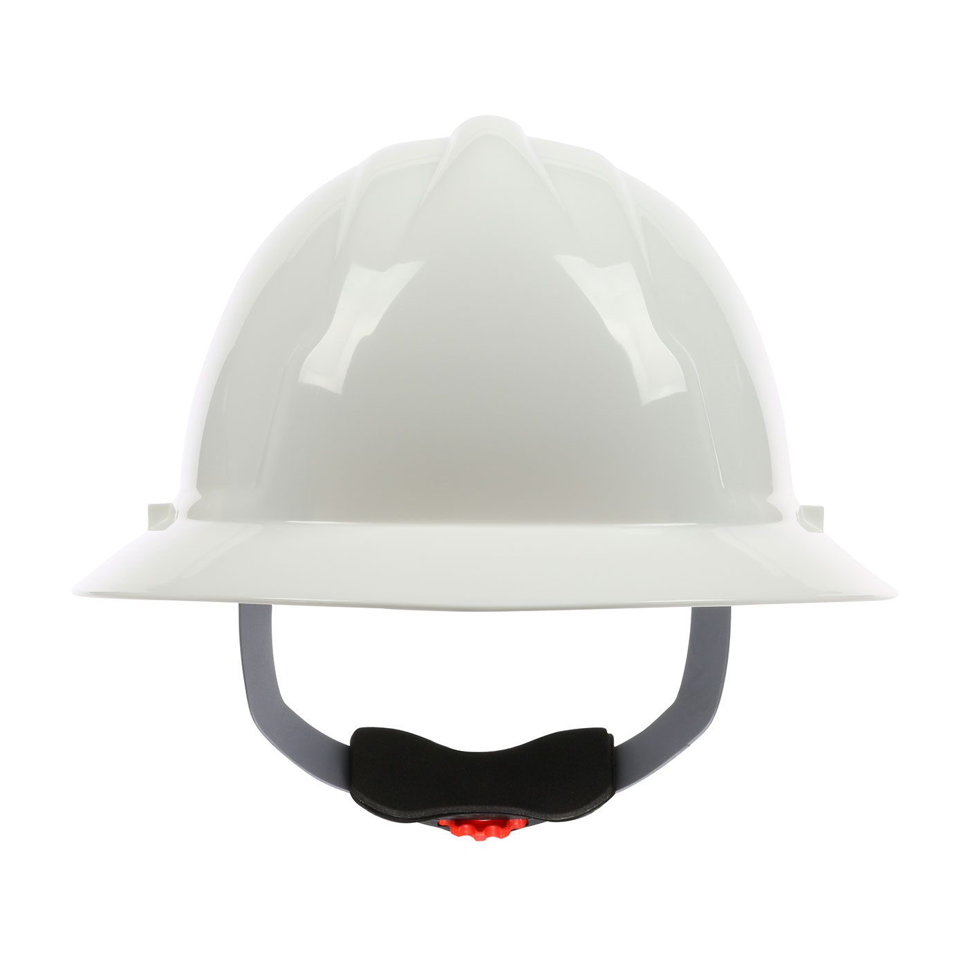 PIP 280-FBW4200-10 4200 Series Full Brim White Hard Hat with HDPE Shell, 4-Point Polyester Suspension and Wheel Ratchet Adjustment PID-280FBW420010