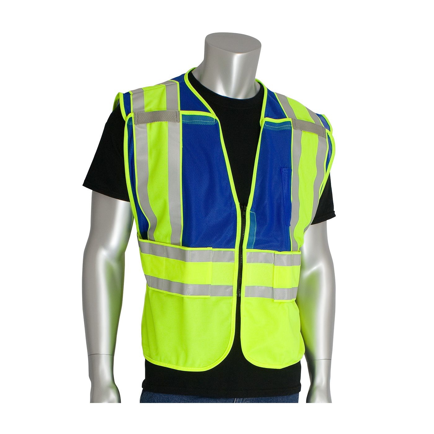 PIP 302-PSV-BLU-NL-MD/XL ANSI Type P Class 2 Public Safety Vest - X-Large PID-302PSVBLUNL L
