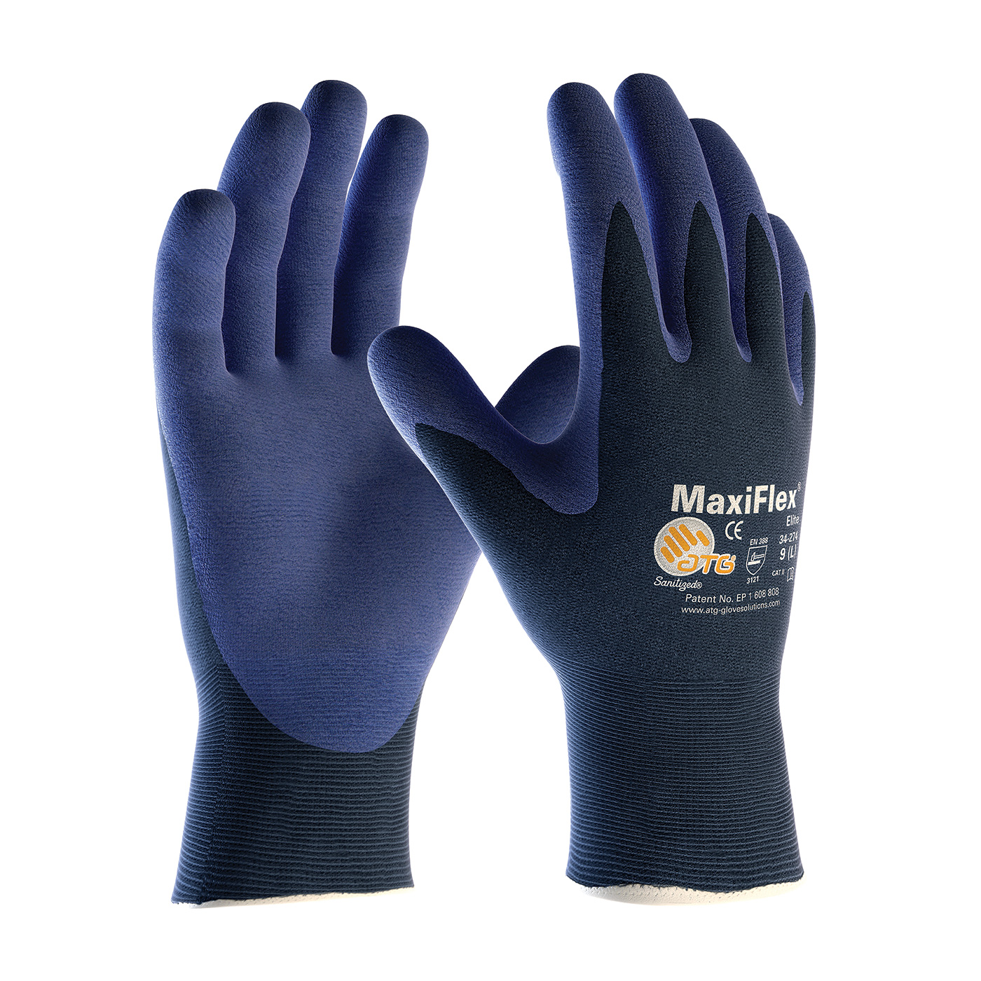 G-Tek Nitrile Coated Nylon Gloves, Coated Work Gloves