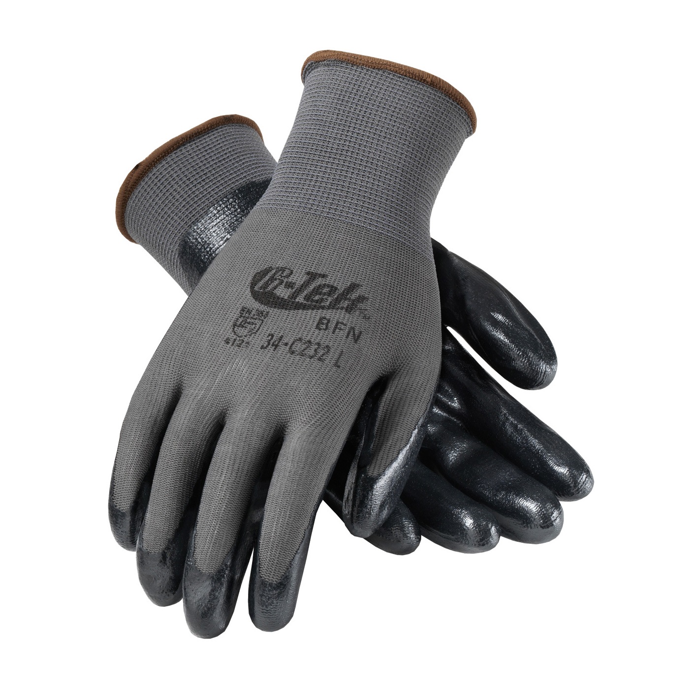 PIP 34-C232/S G-Tek GP Seamless Knit Nylon Glove with Nitrile Coated Foam Grip on Palm & Fingers - Economy Grade - Small PID-34 C232 S