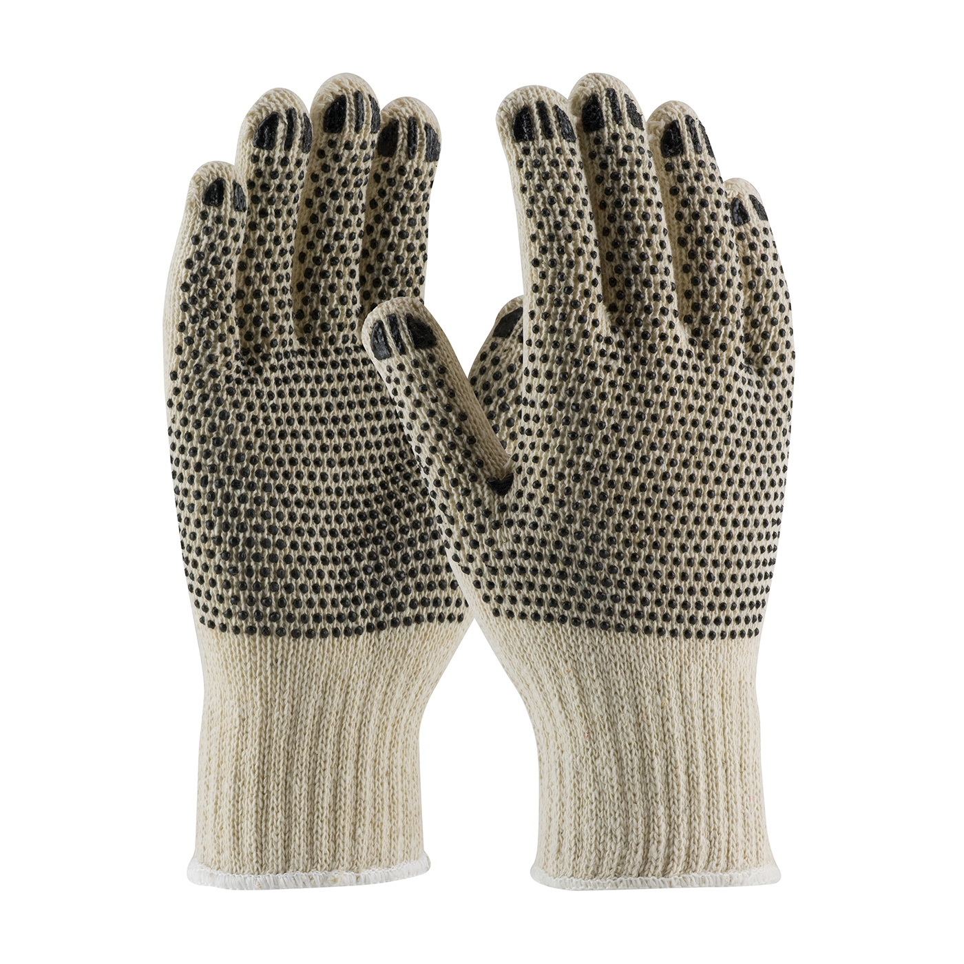 PIP 36-110PDD/L Seamless Knit Cotton/Polyester Glove with Double-Sided PVC Dot Grip - Regular Weight - Large PID-36 110PDD