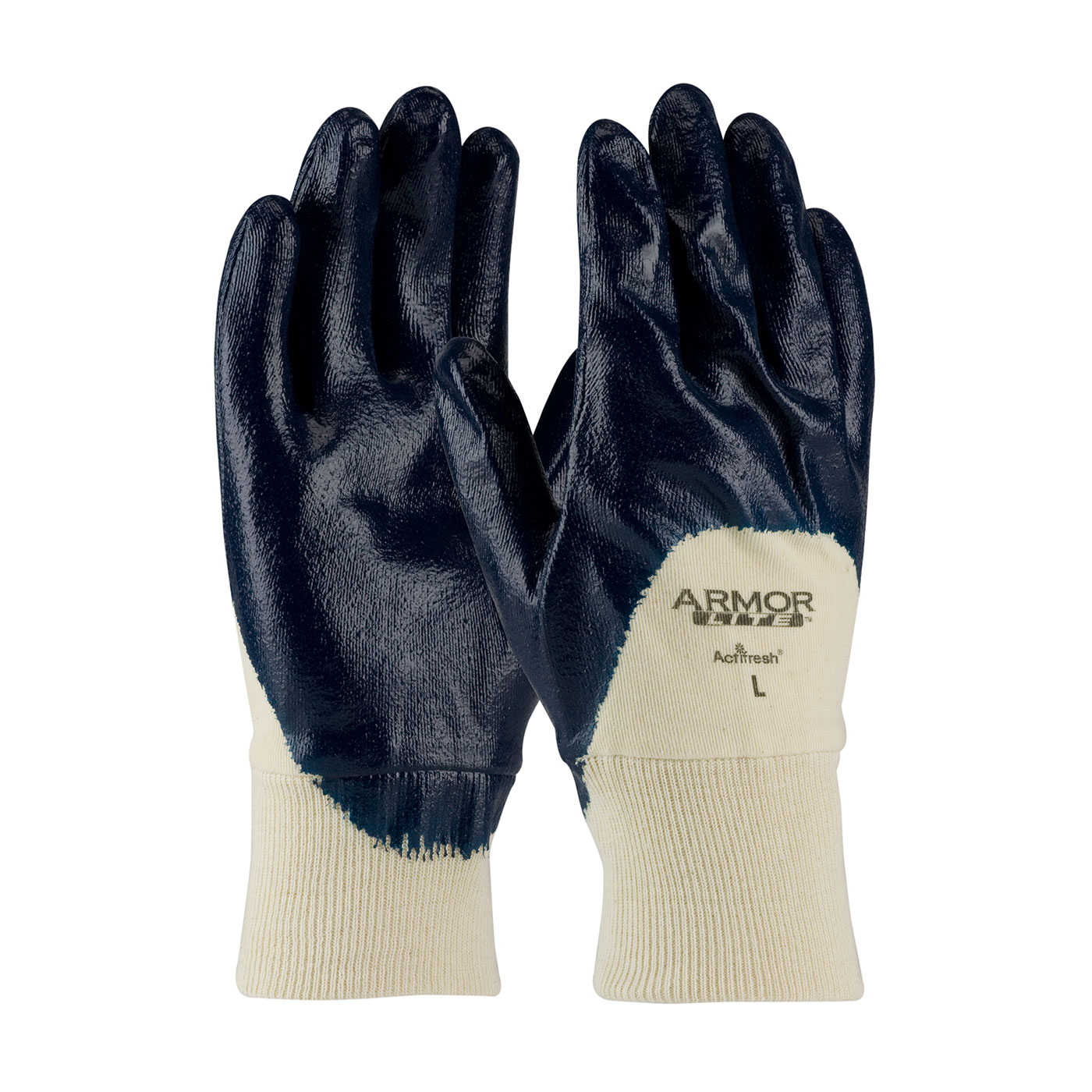 PIP 56-3170/XL ArmorLite Nitrile Dipped Glove with Interlock Liner and Textured Finish on Palm, Fingers & Knuckles - Knitwrist - X-Large PID-56 3170 XL
