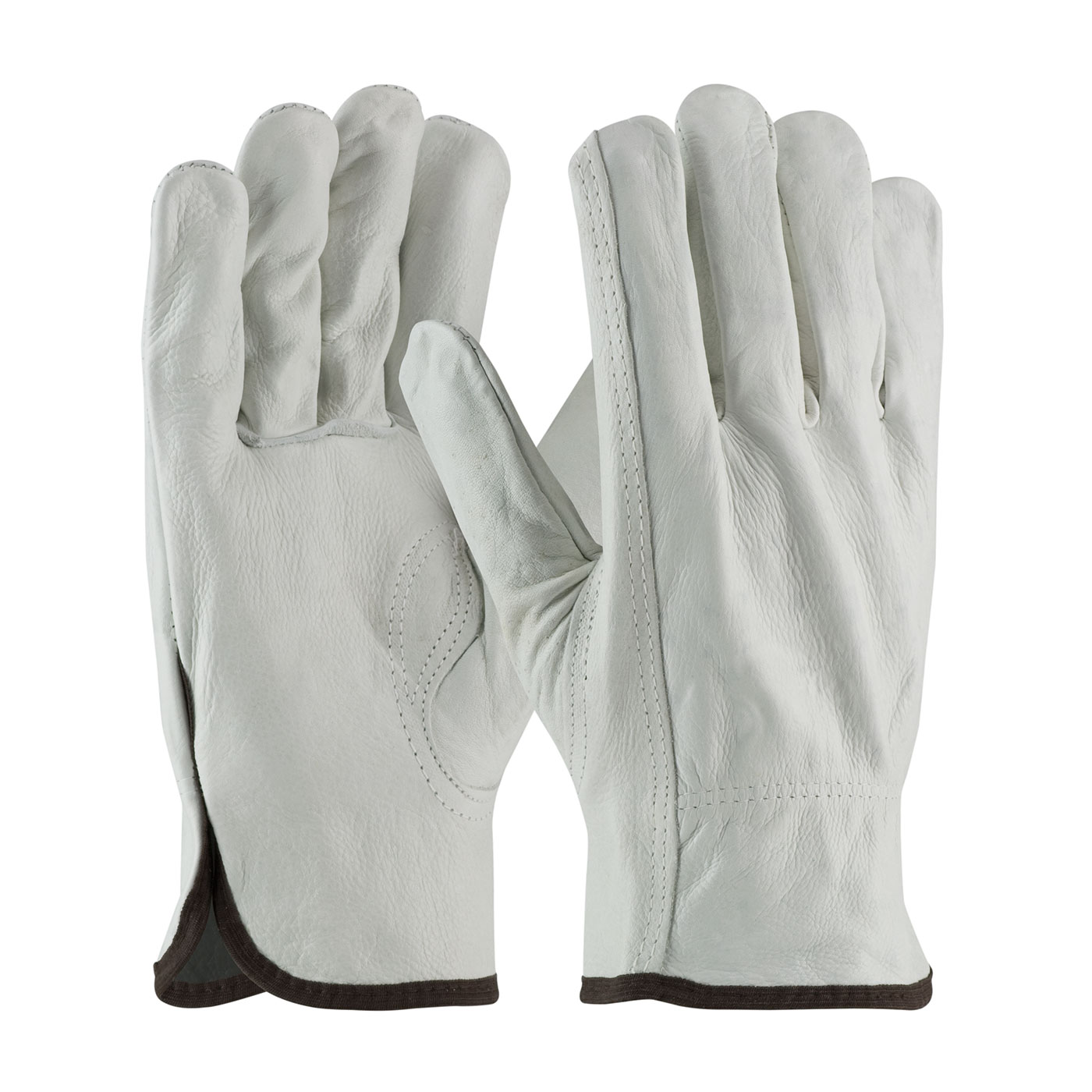 PIP 68-163/XXL Regular Grade Top Grain Cowhide Leather Drivers Glove - Keystone Thumb - 2X-Large PID-68 163 XXL