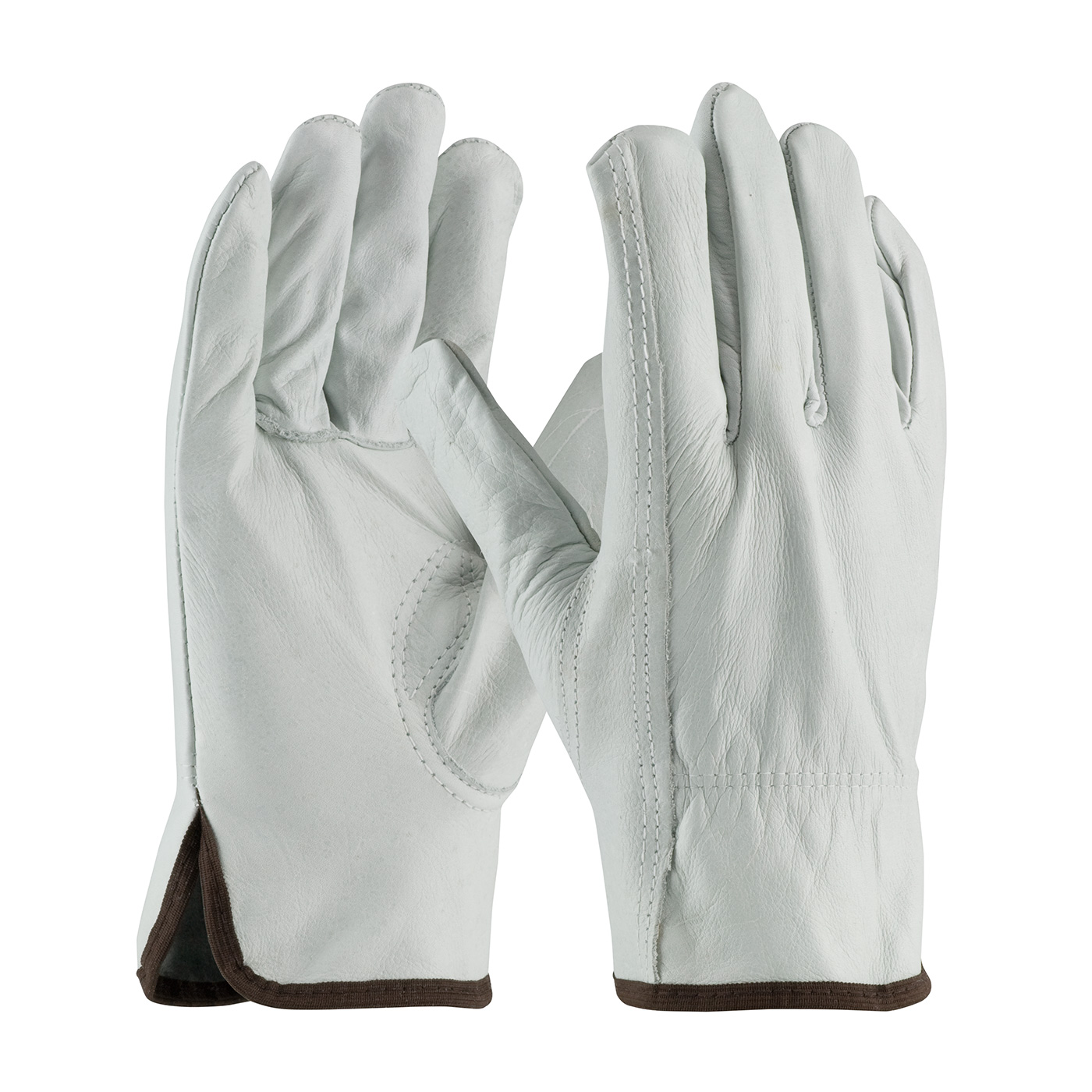 PIP 68-165/M Superior Grade Top Grain Cowhide Leather Drivers Glove - Keystone Thumb - Medium PID-68 165 M