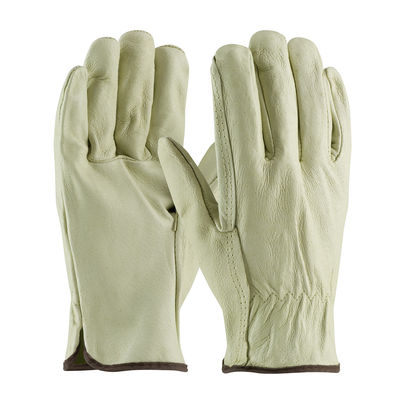 Pigskin Leather Work Gloves, Medium