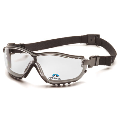 Pyramex GB1810STR15 V2G Readers - Black Frame/Clear Anti-Fog - Plus 1.5 Lens (Box of 6) GB1810STR15