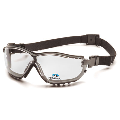 Pyramex GB1810STR25 V2G Readers - Black Frame/Clear Anti-Fog - Plus 2.5 Lens (Box of 6) GB1810STR25