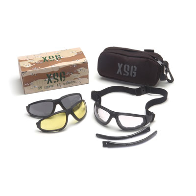 Pyramex GB4010KIT XSG - Black Frame/Clear Ballistic, interchangeable anti-fog lenses GB4010KIT