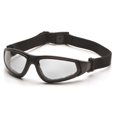 Pyramex GB4010STR15 XSG Reader - Black Frame/Clear Anti-Fog - Plus 1.5 Lens (Box of 6) GB4010STR15