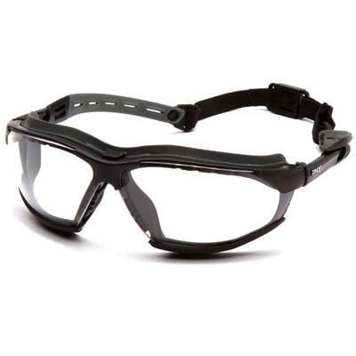 Pyramex GB9410STM Isotope - Black-Gray Body / Clear H2MAX AF Lens (Box of 12) GB9410STM