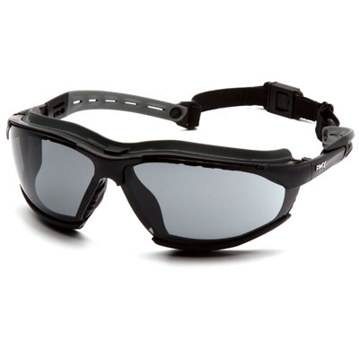 Pyramex GB9420STM Isotope - Black-Gray Body / Gray H2MAX AF Lens (Box of 12) GB9420STM