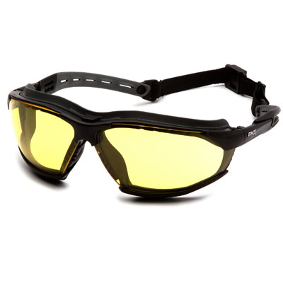 Pyramex GB9430STM Isotope - Black-Gray Body / Amber H2MAX AF Lens (Box of 12) GB9430STM
