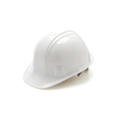 Pyramex HP14110 Hard Hat - White 4 Pt Ratchet Suspension (Box of 16) PYR-HP14110